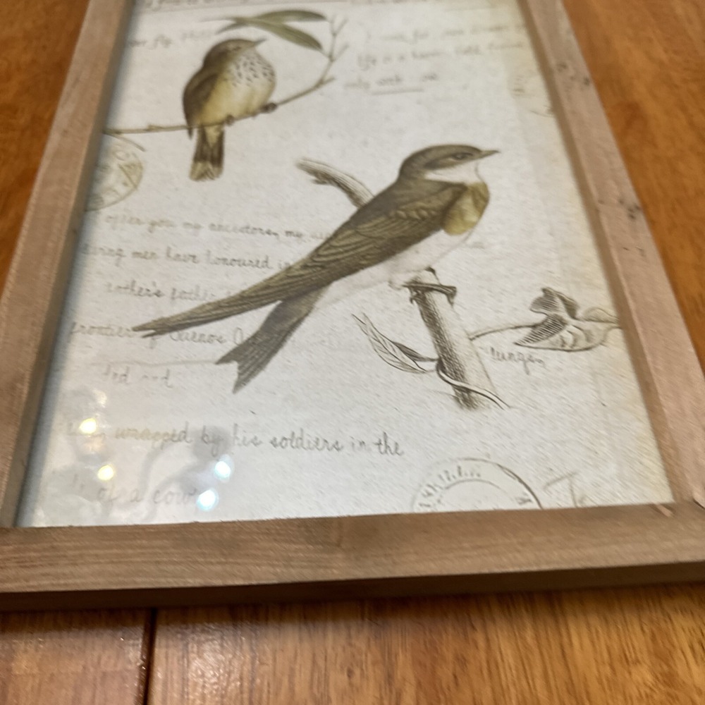 NWT Ashland Birds WARM HERITAGE Wall Decor SPRING PRINTEMPS 9.3 X 13.3 - Picture 2 of 9